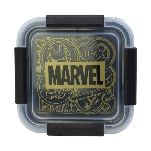 Cutie de gustări pentru copii neagră din plastic Marvel – STOR