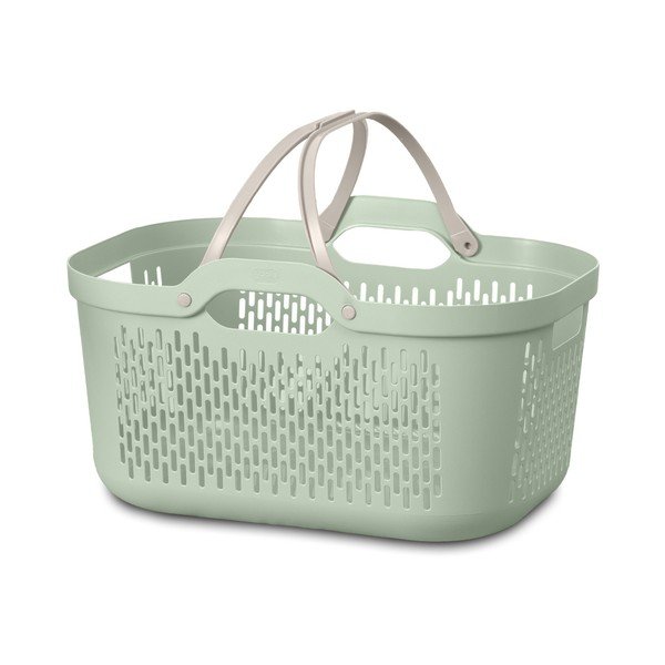 Coș de rufe verde deschis din plastic 45 l – Addis