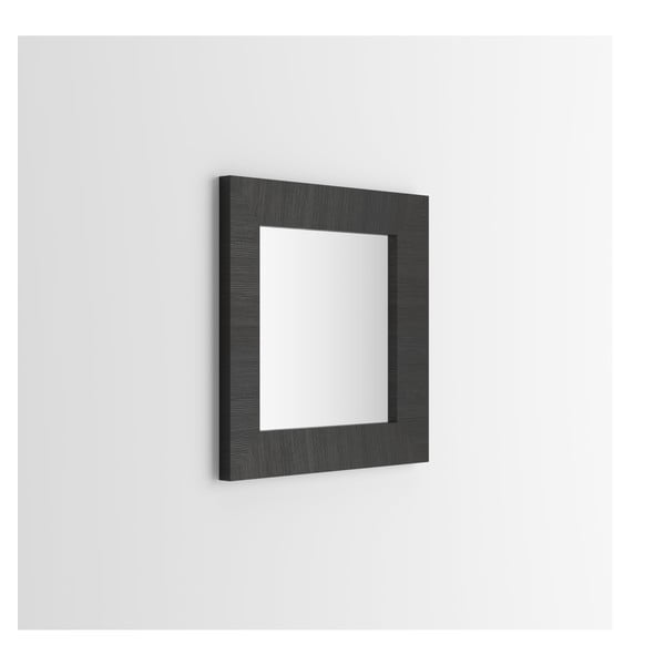 Oglindă decor pin negru MobiliFiver Giuditta, 65 x 65 cm