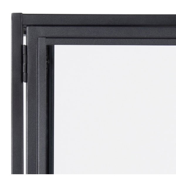 Vitrină cu rafturi în decor de stejar Actona Seaford, negru-image-3