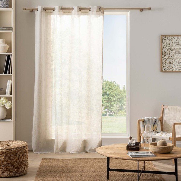 Draperie crem 140x240 cm Yoko – douceur d'intérieur-image-1