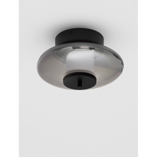 Plafonieră negru-mat LED cu intensitate reglabilă din sticlă Ballet – Nova Luce-image-3