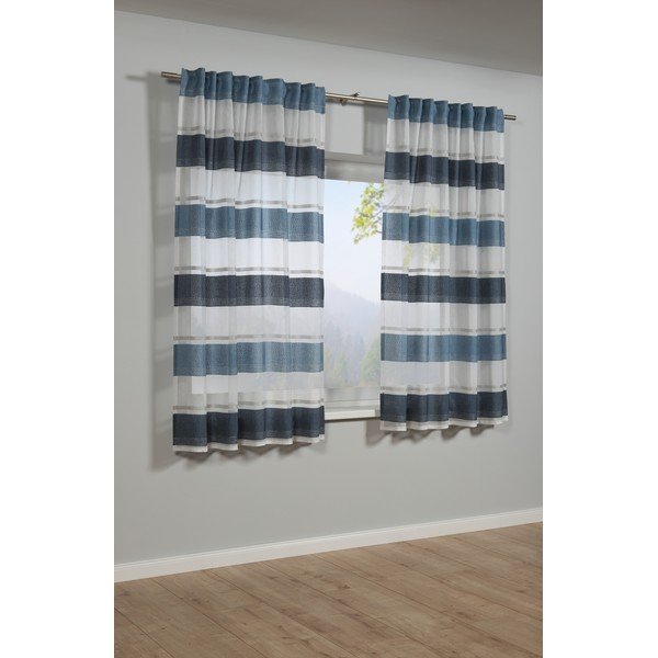 Perdea albastră 175x140 cm Etamine - Gardinia-image-1