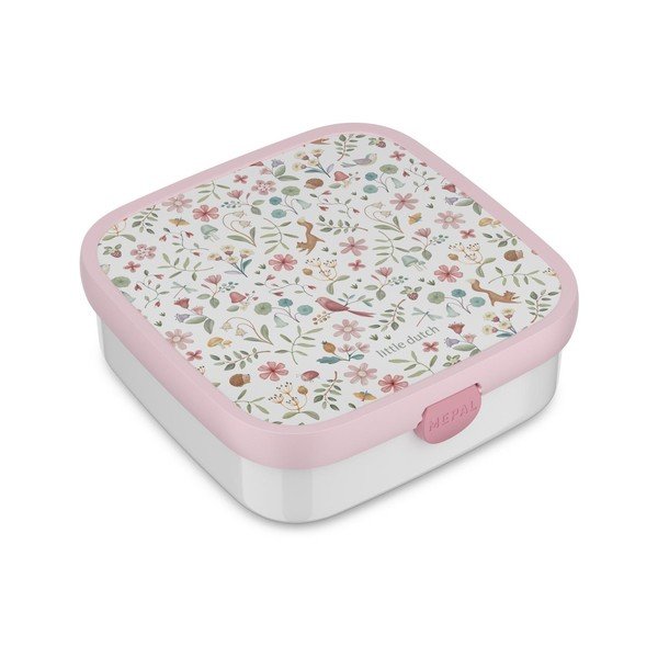 Cutie de gustări pentru copii albă/roz din plastic Fairy Wonders – Mepal