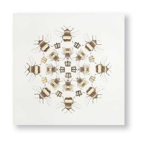Tablou Graham & Brown Beautiful Bees, 60 x 60 cm