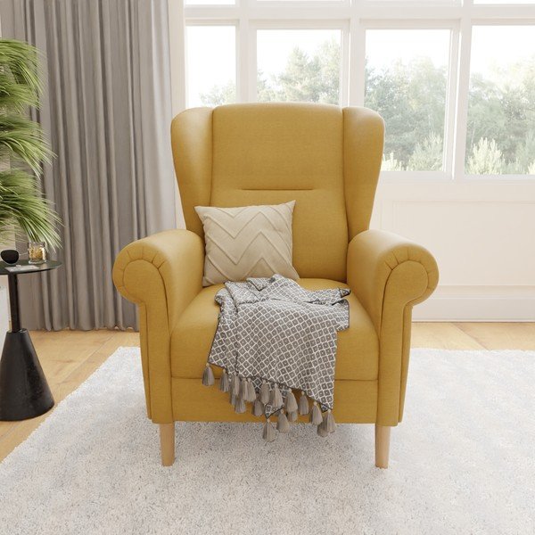 Fotoliu galben wing Swan – Ropez-image-1