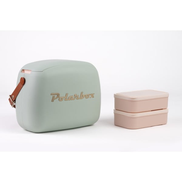 Cutie termoizolantă verde prăfuit 6 l Classic Gold – Polarbox