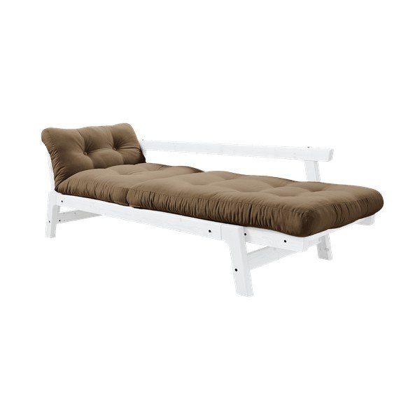 Canapea variabilă KARUP Design Step White/Mocca-image-3