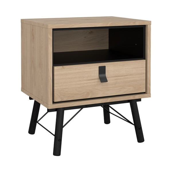 Noptieră cu  aspect de lemn de stejar Ry – Tvilum-image-2