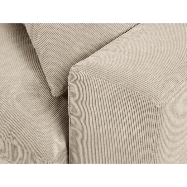 Modul cu tapițerie din catifea pentru canapea colț de dreapta Windsor & Co Sofas Galaxy, bej-image-4