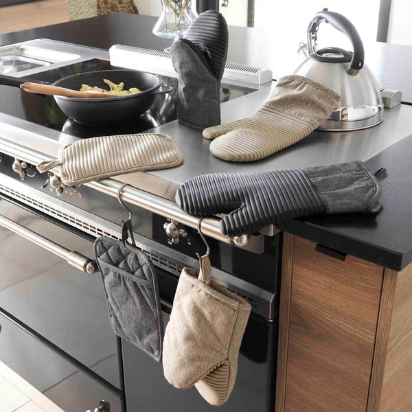 Mănușă de bucătărie din silicon, din amestec de fibre Adam – douceur d'intérieur-image-1