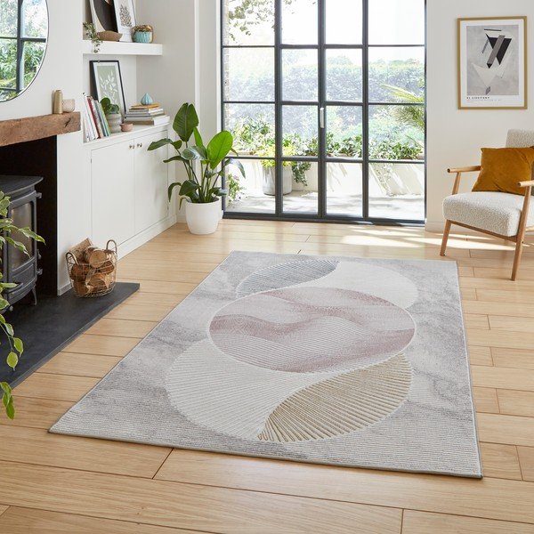 Covor albastru deschis/roz deschis 160x230 cm Creation – Think Rugs-image-1