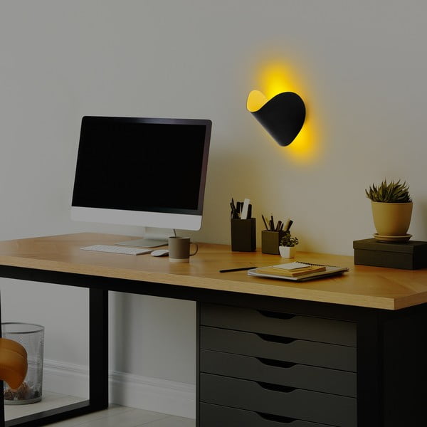 Aplică de perete neagră LED Heybe – Opviq lights-image-4