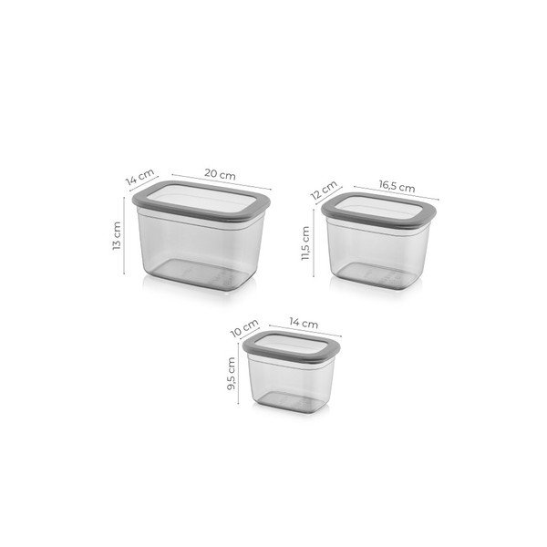 Recipiente 3 buc. pentru alimente – Hermia-image-3