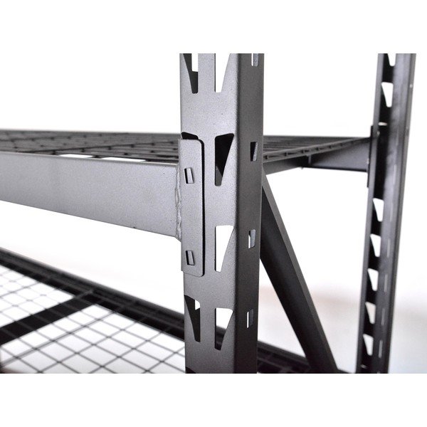 Etajeră de depozitare neagră din metal 196x183 cm – Rojaplast-image-4