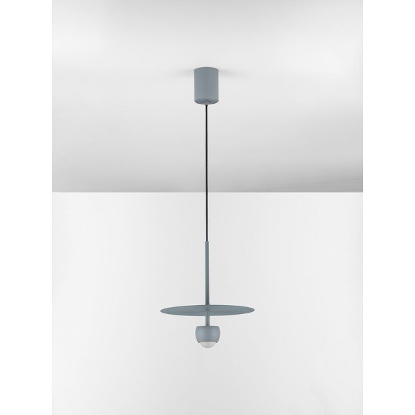 Lustră albastru prăfuit LED din aluminiu ø 30 cm Edem – Nova Luce-image-1