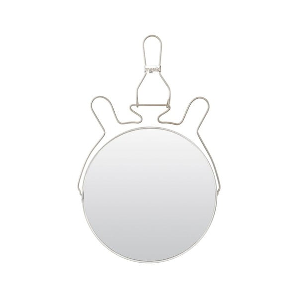 Oglindă cosmetică cu support Meraki, ⌀ 20 cm, argintiu
