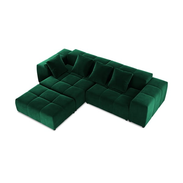 Colțar verde cu tapițerie din catifea (variabil) Rome Velvet - Cosmopolitan Design-image-3