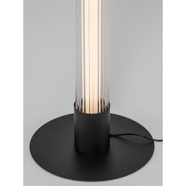 Lampadar negru mat LED cu intensitate reglabilă din aluminiu cu abajur din sticlă (înălțime 130 cm) Glovia – Nova Luce-image-2