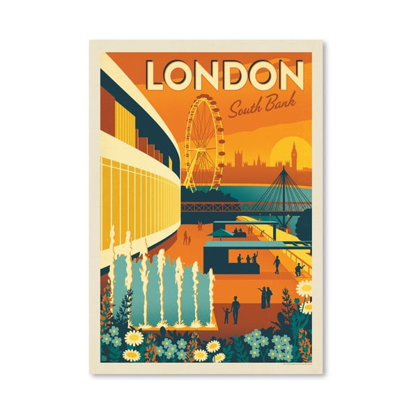 Poster Americanflat South Bank, 42 x 30 cm