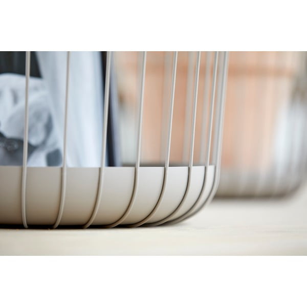 Coș de depozitare din metal Zone Inu, ø 30 cm, gri-image-4