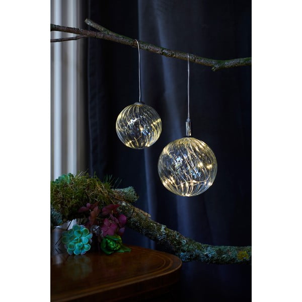 Decorațiune cu lumină LED Sirius Wave Ball, Ø 10 cm-image-3