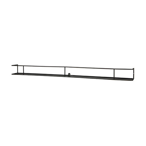 Raft de perete WOOOD Myrthe, lungime 160 cm, negru-image-1