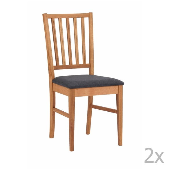 Set 2 scaune din lemn de stejar  Folke Filippa