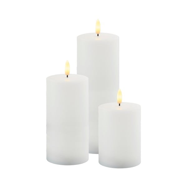 Lumânări LED 3 buc. (înălțime 20 cm) pentru exterior Sille – Sirius