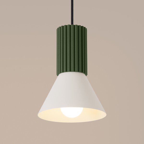 Lustră verde din metal ø 14 cm Niru – Sollux-image-2
