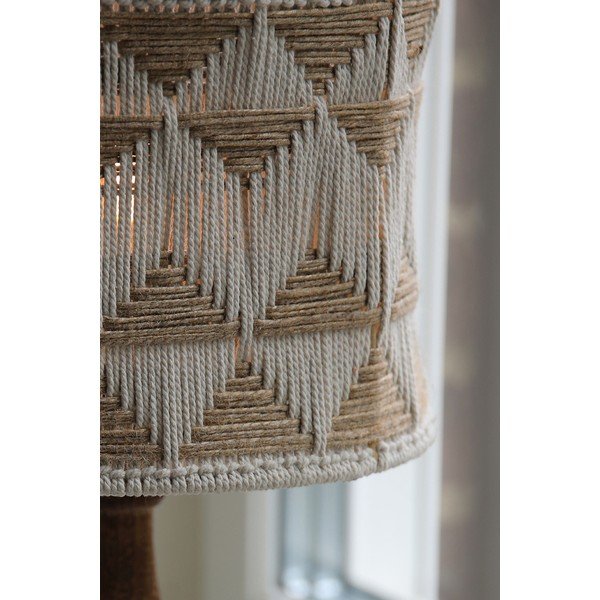 Veioză maro/în culoare naturală cu abajur textil/cu abajur din iută (înălțime 45 cm) Ano – Markslöjd-image-1