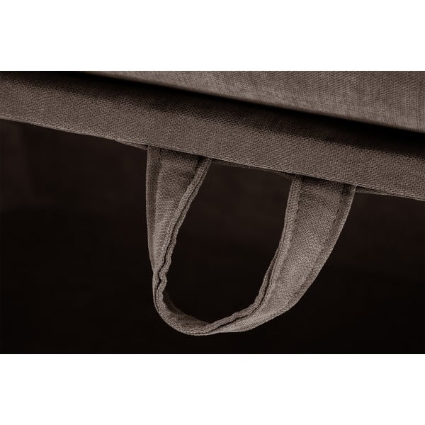 Taburet cu spațiu pentru depozitare Jalouse Maison Serena, maro închis-image-4