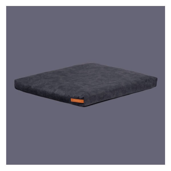 Saltea gri închis pentru câini din piele ecologică 60x70 cm SoftPET Eco L - Rexproduct-image-1