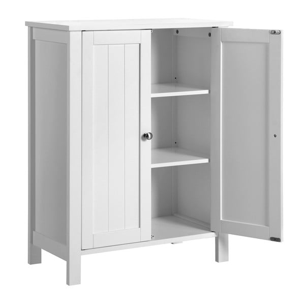 Dulap de baie cu uși Songmics, lățime 60 cm, alb-image-4