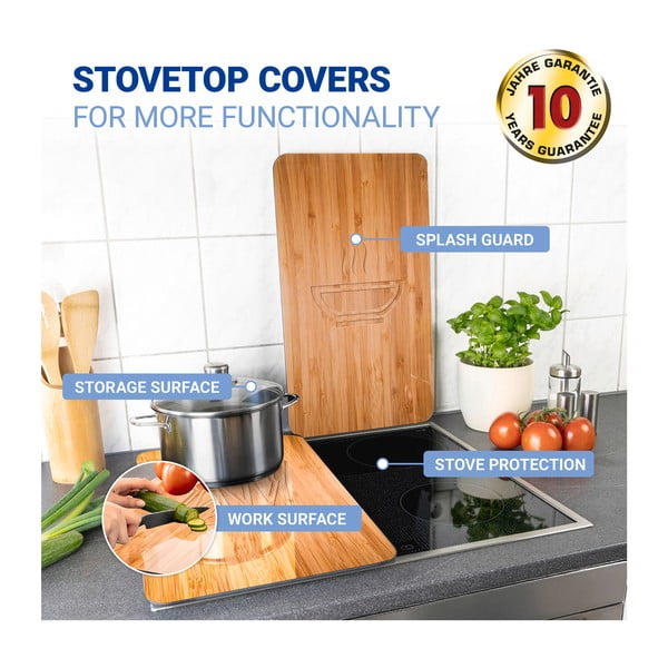 Set 2 protecții din sticlă pentru aragaz Wenko Lunch, 52 x 30 cm-image-3