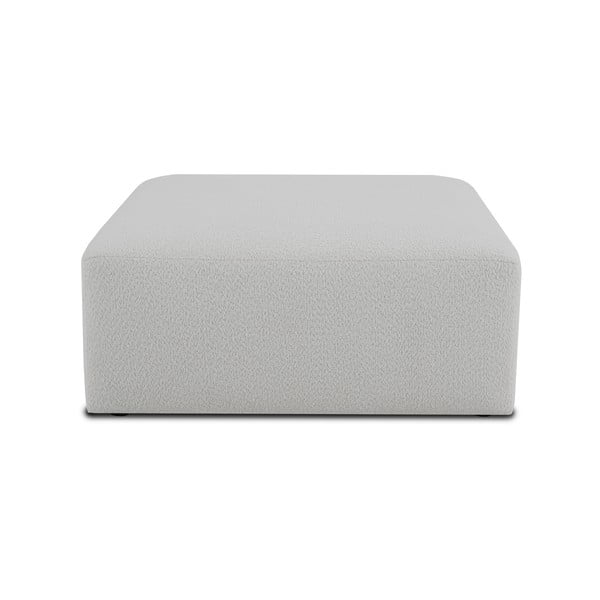 Modul pentru canapea alb cu tapițerie din stofă bouclé Roxy – Scandic