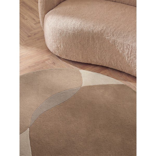 Covor bej rotund din lână ø 200 cm Ovia – Villeroy&Boch-image-4