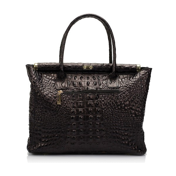 Geantă din piele Lisa Minardi Lantha, negru-image-1