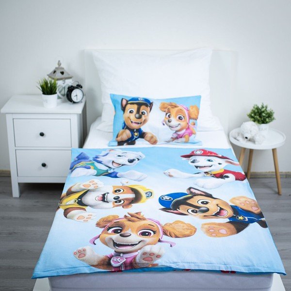 Lenjerie de pat pentru copii din bumbac pentru pătuț 100x135 cm Paw Patrol – Jerry Fabrics-image-1