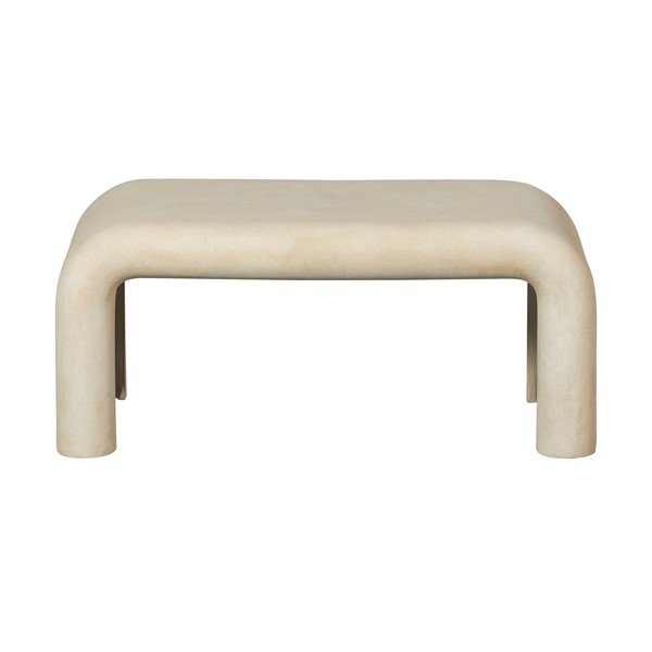 Măsuțe de cafea crem 2 buc. cu aspect de piatră 42x92 cm Stani – WOOOD-image-3