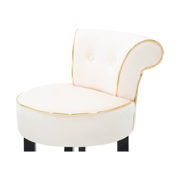 Scaun de bar crem din catifea 96 cm Luxy – Mauro Ferretti-image-4