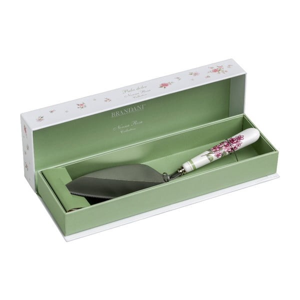 Spatulă pentru tort cu mâner din ceramică Brandani Nonna Rosa-image-1