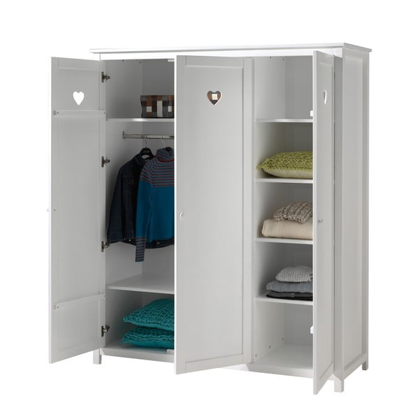 Șifonier de copii alb 159x191x57 cm Amori – Vipack-image-2