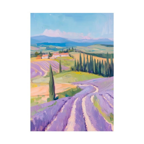 Tablou 70x100 cm Purple Fields – Styler