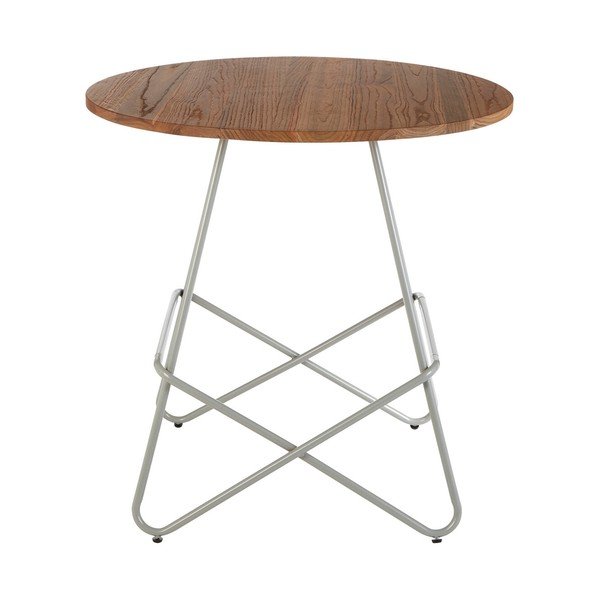 Masă de dining rotundă din lemn de ulm ø 80 cm District – Premier Housewares-image-4