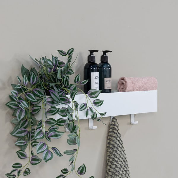 Raft pentru baie alb de montat pe perete din oțel Multi – Spinder Design-image-3