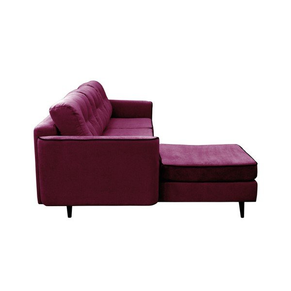 Colțar extensibil Mazzini Sofas Dragonfly, extensie partea stângă, violet-image-3