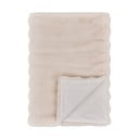 Pătură crem din blană artificială 130x180 cm Galena – House Nordic