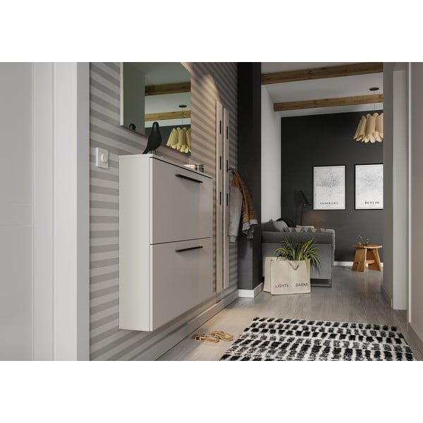 Pantofar gri-bej suspendat cu deschidere înclinată Utah - Germania-image-4