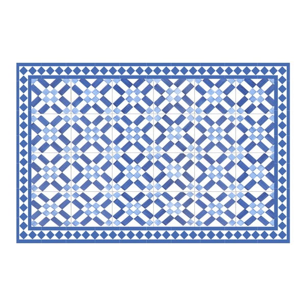 Covor din vinilin Floorart Atenas Azul, 66 x 100 cm